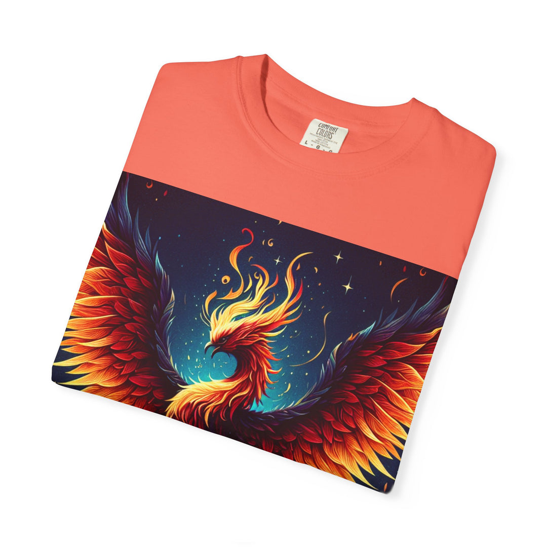 Phoenix Fire Unisex T-Shirt - Artistic Flame Design, Graphic Tee, Trendy Apparel, Gift for Art Lovers, Summer Fashion