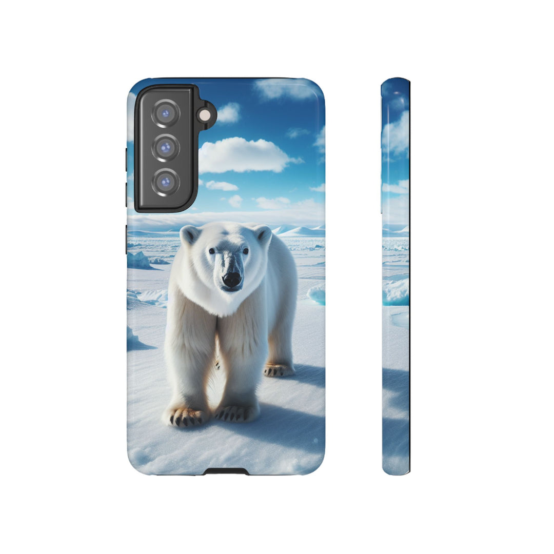 Polar Bear Tough Phone Case - Durable Protector with Arctic Design