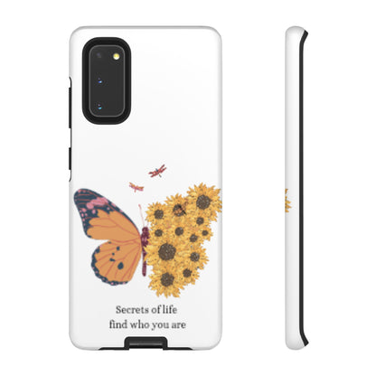 Butterfly & Sunflower Phone Case - "Secrets of Life" Design