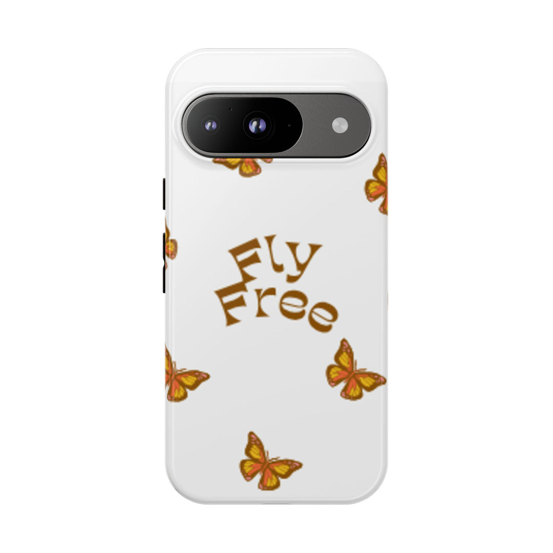 Stylish Phone Case | 'Fly Free' Butterfly Design | Unique Tough Cases