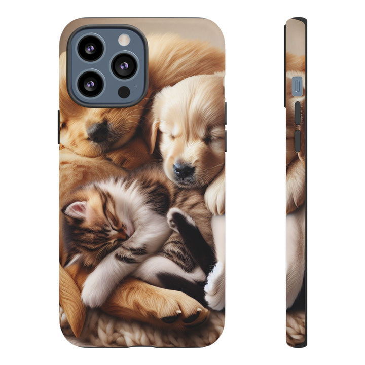 Cute Pets Phone Case - Adorable Dog and Cat Design for Animal Lovers
