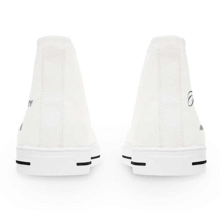 Women&#039;s High Top Sneakers with Butterfly Design - Inspire Your Style