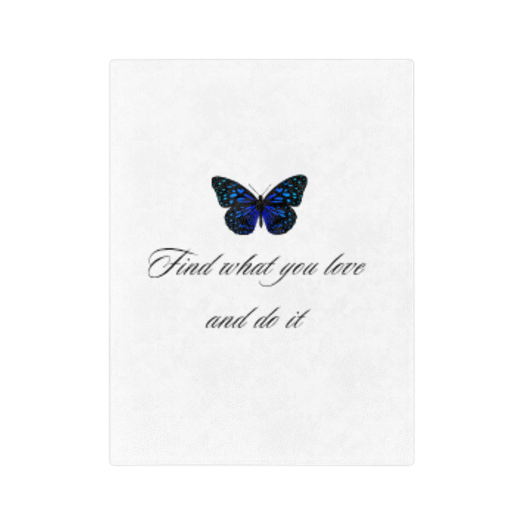 Inspirational Butterfly Microfiber Blanket – Cozy Velveteen Throw for Home Decor and Gifts