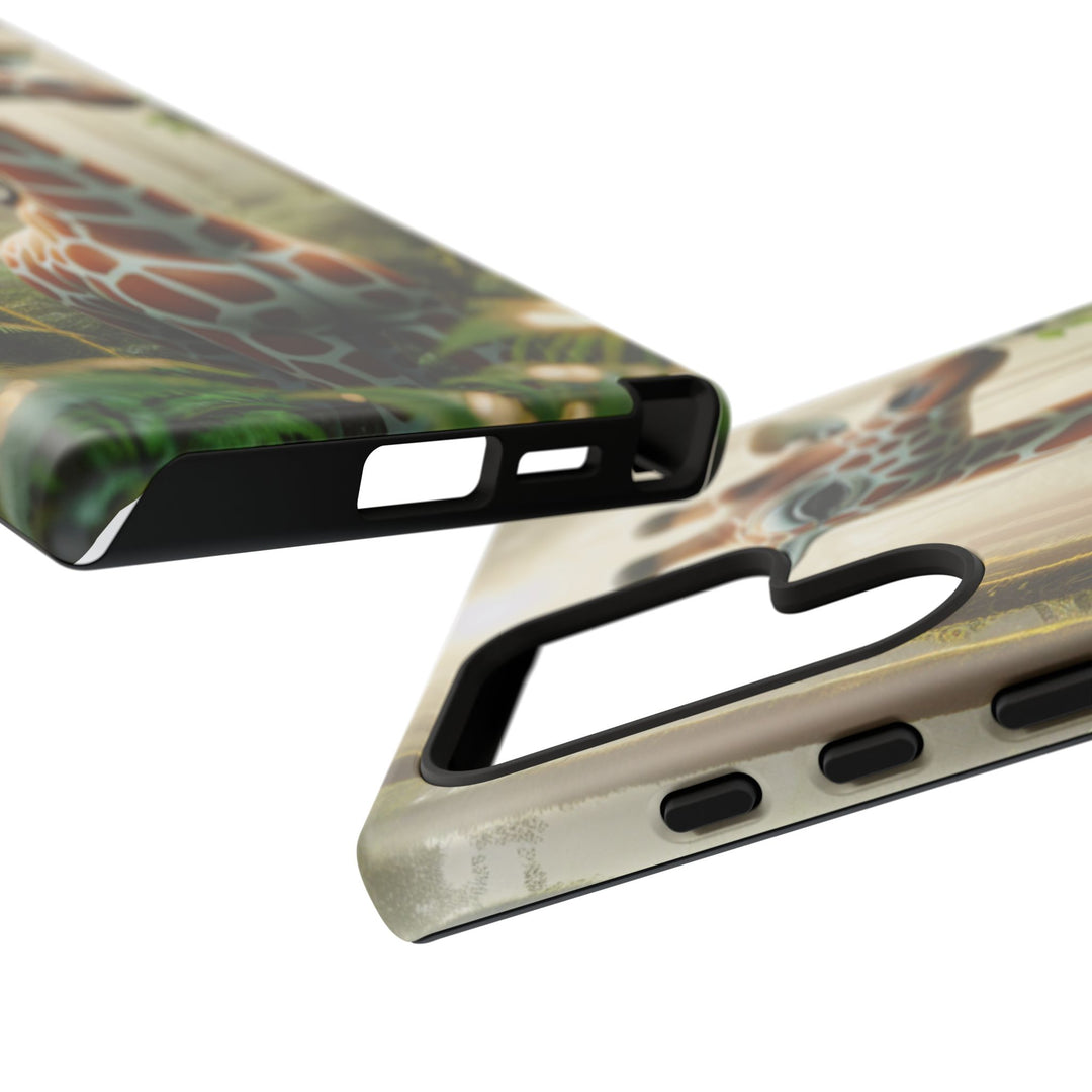 Giraffe Tough Phone Case - Cute Animal Design for Nature Lovers