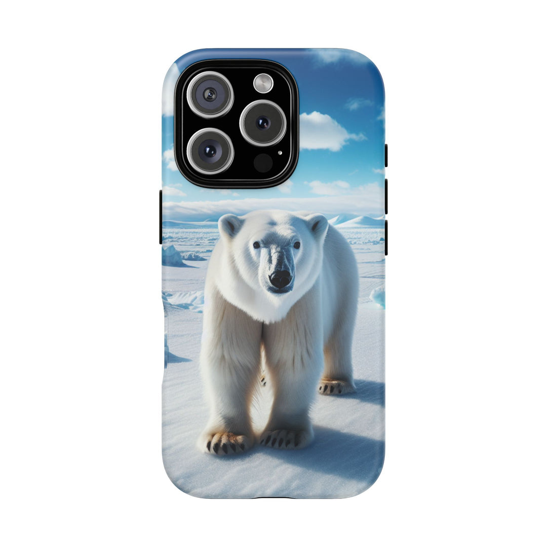Polar Bear Tough Phone Case - Durable Protector with Arctic Design