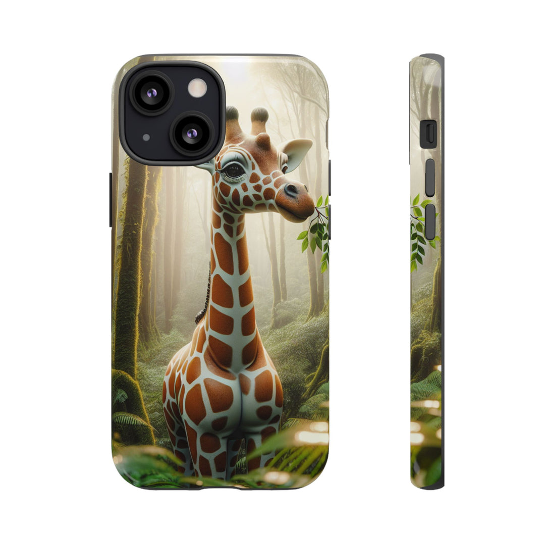 Giraffe Tough Phone Case - Cute Animal Design for Nature Lovers