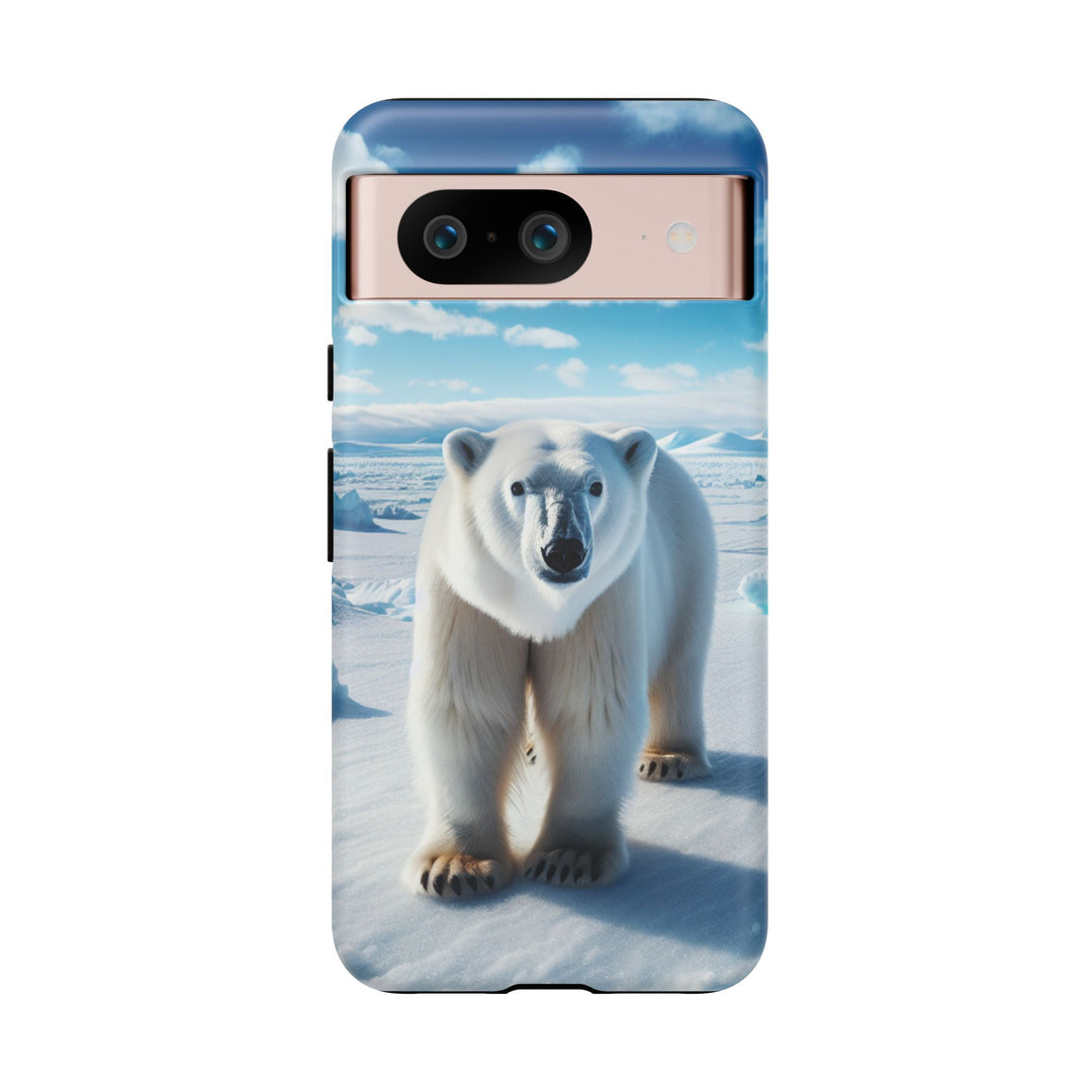 Polar Bear Tough Phone Case - Durable Protector with Arctic Design
