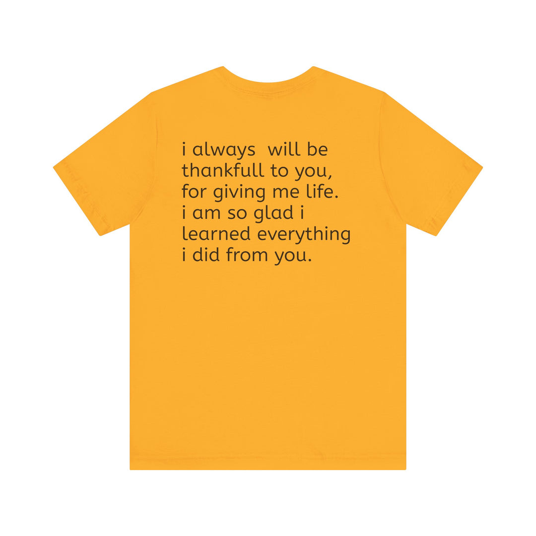 Love You Mom Short Sleeve Tee - Thankful Gift for Mother's Day