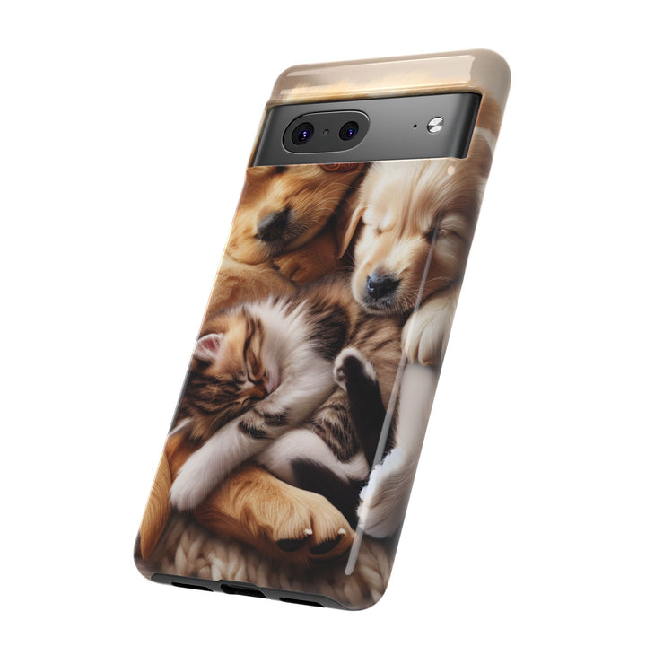 Cute Pets Phone Case - Adorable Dog and Cat Design for Animal Lovers