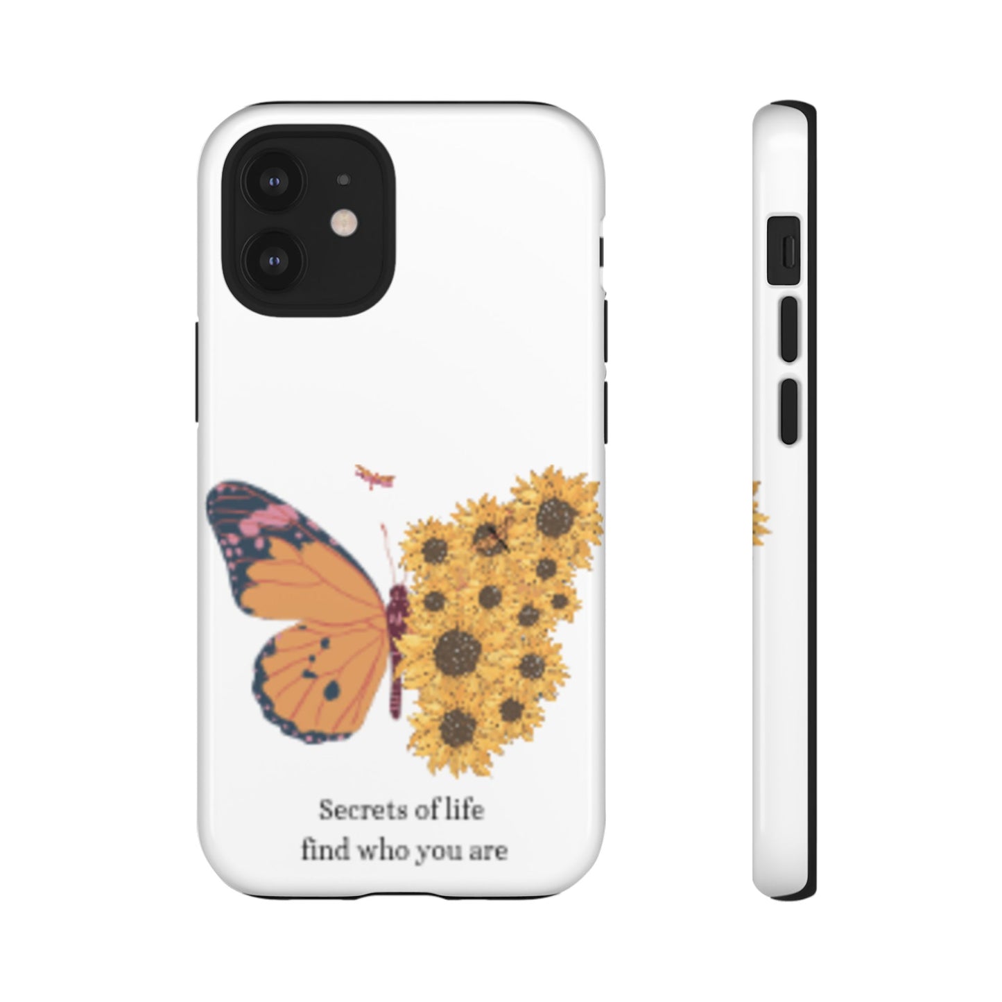 Butterfly & Sunflower Phone Case - "Secrets of Life" Design