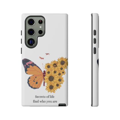 Butterfly & Sunflower Phone Case - "Secrets of Life" Design
