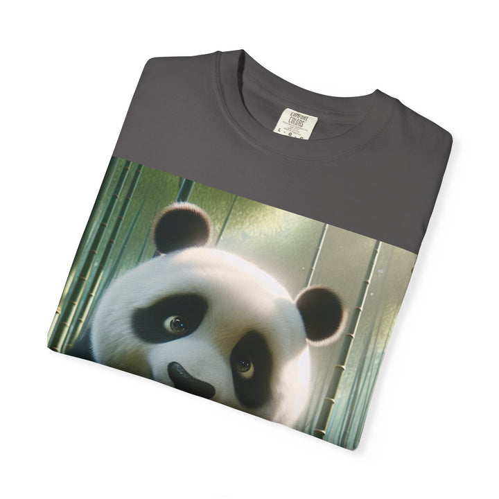 Cute Panda Unisex Garment-Dyed T-Shirt | Casual Animal Lover Tee
