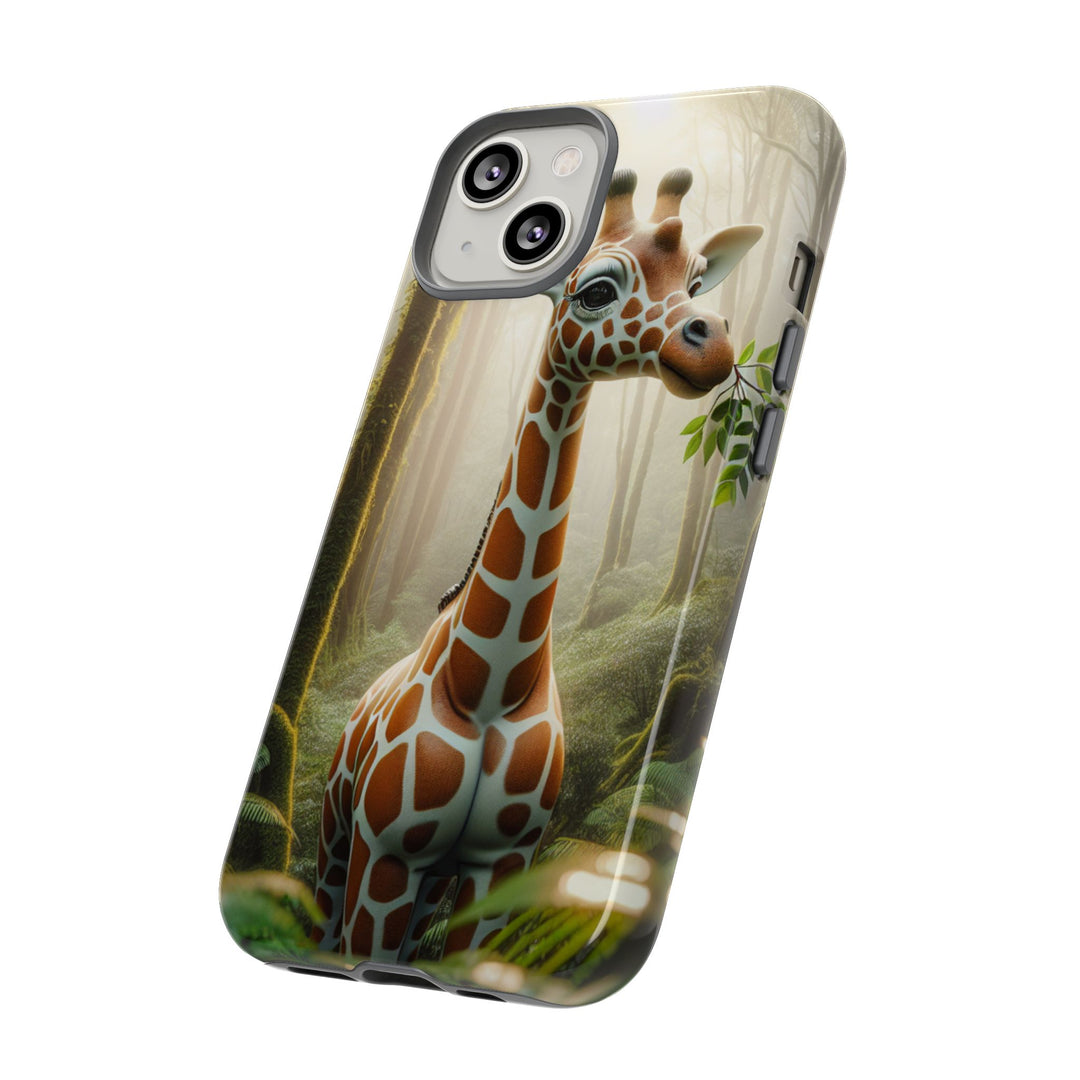 Giraffe Tough Phone Case - Cute Animal Design for Nature Lovers