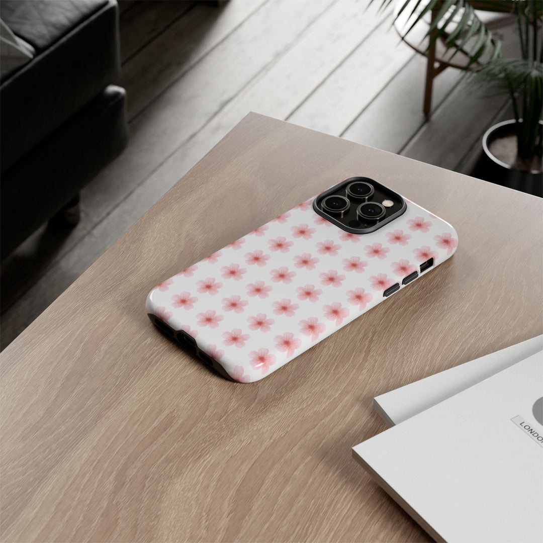 Cherry Blossom Tough Phone Case - Floral Design for Spring & Summer