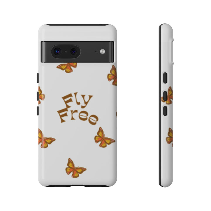 Stylish Phone Case | 'Fly Free' Butterfly Design | Unique Tough Cases