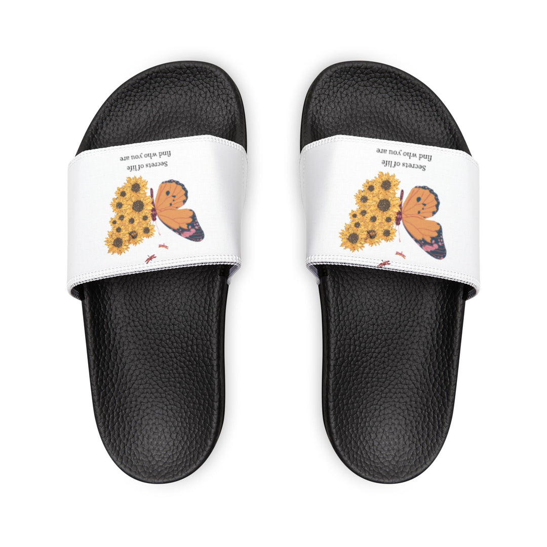 Women's Butterfly & Sunflower Slide Sandals - Comfortable Summer Footwear