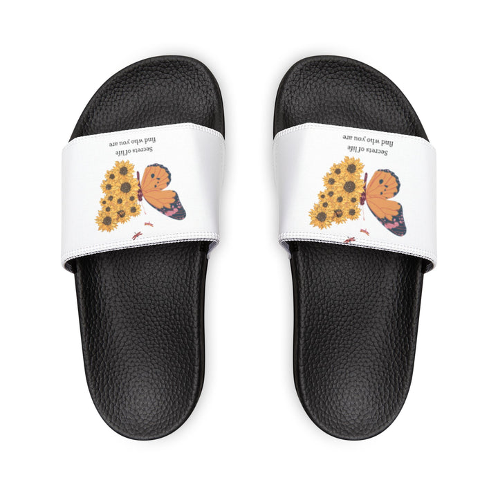 Women's Butterfly & Sunflower Slide Sandals - Comfortable Summer Footwear