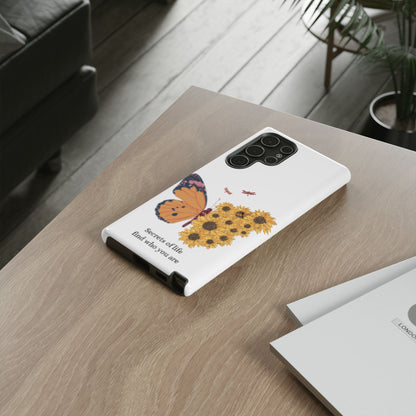 Butterfly & Sunflower Phone Case - "Secrets of Life" Design