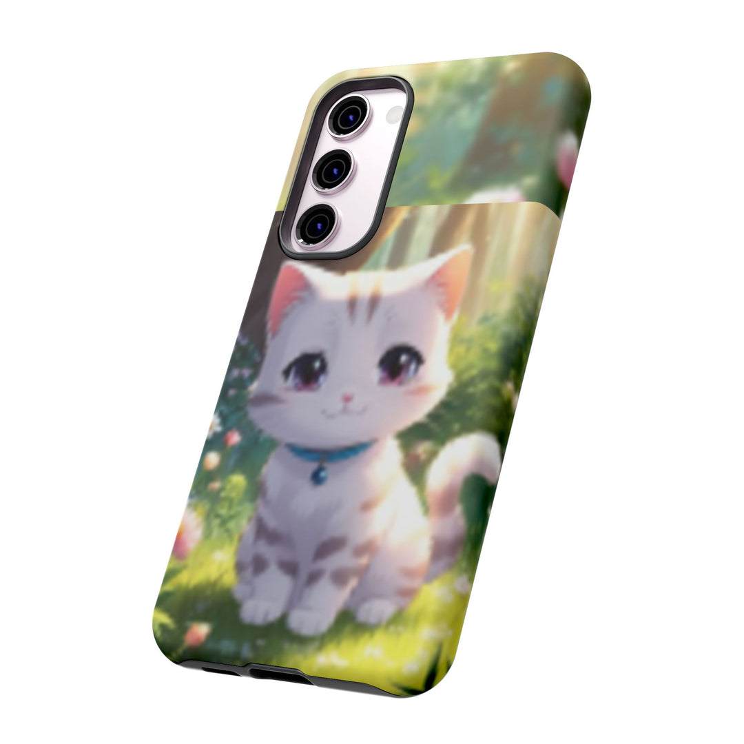 Cute Ai Cat Phone Case - Tough Protection with Floral Design for Cat Lovers