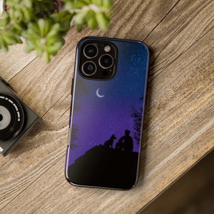 Starry Night Phone Case for Dog Lovers