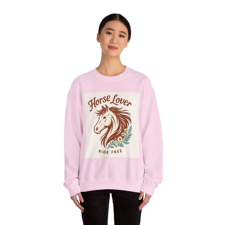 Cozy Horse Lover Sweatshirt, Equine Enthusiast Apparel, Perfect Gift for Equestrians, Casual Comfort, Horseback Riding Fashion