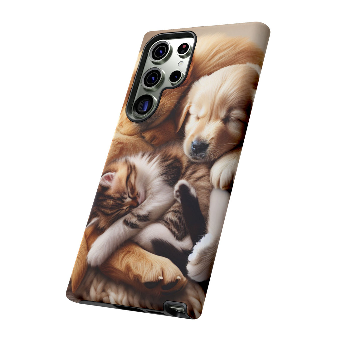 Cute Pets Phone Case - Adorable Dog and Cat Design for Animal Lovers
