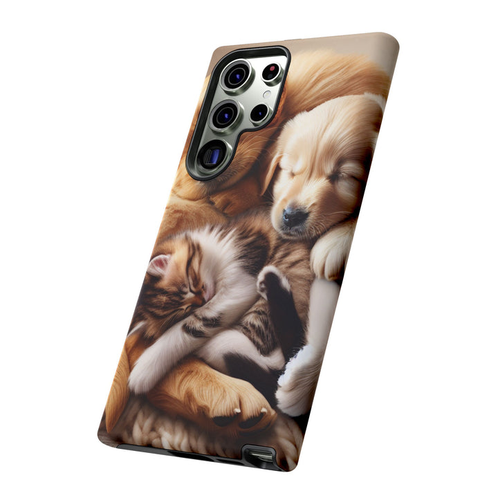 Cute Pets Phone Case - Adorable Dog and Cat Design for Animal Lovers