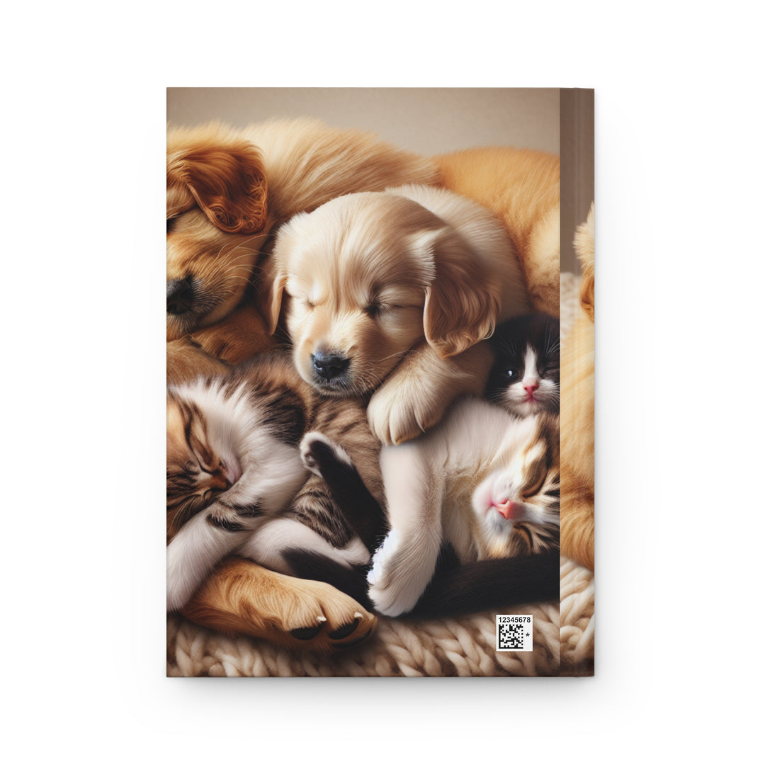 Cute Pets Hardcover Journal - Adorable Dog and Cat Design