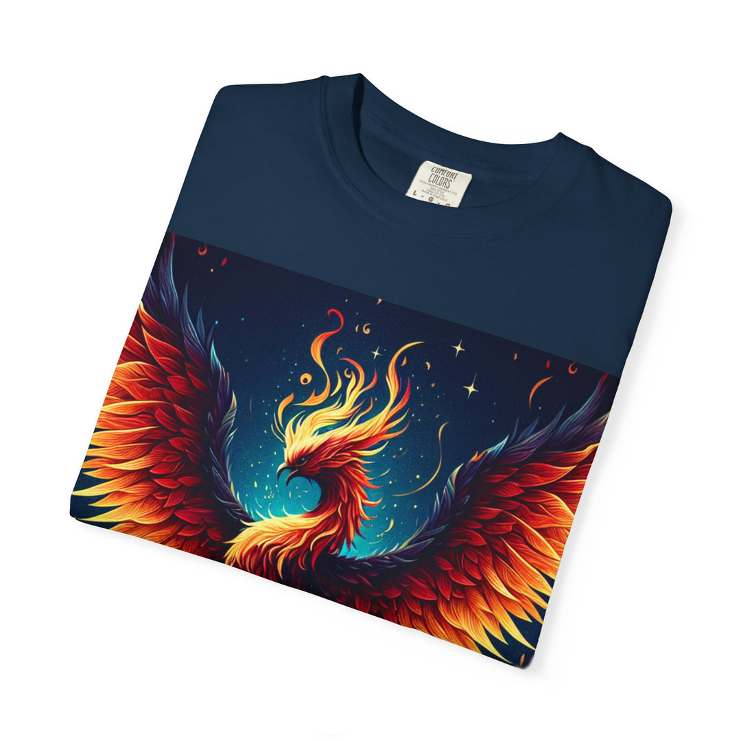 Phoenix Fire Unisex T-Shirt - Artistic Flame Design, Graphic Tee, Trendy Apparel, Gift for Art Lovers, Summer Fashion