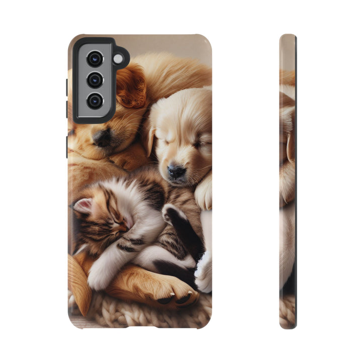 Cute Pets Phone Case - Adorable Dog and Cat Design for Animal Lovers