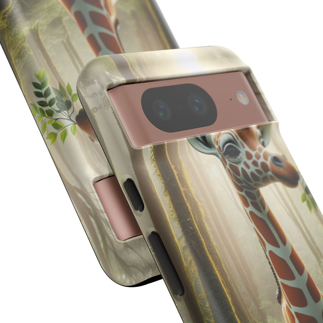 Giraffe Tough Phone Case - Cute Animal Design for Nature Lovers