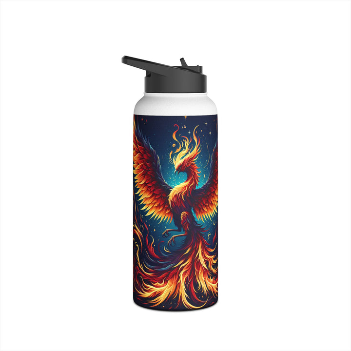 Phoenix Fire Stainless Steel Water Bottle – Inspirational Design for Adventurers