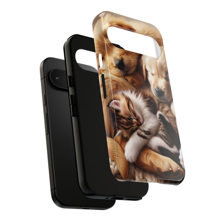 Cute Pets Phone Case - Adorable Dog and Cat Design for Animal Lovers
