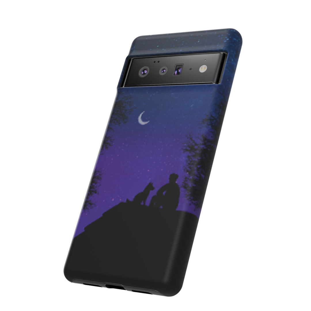 Starry Night Phone Case for Dog Lovers