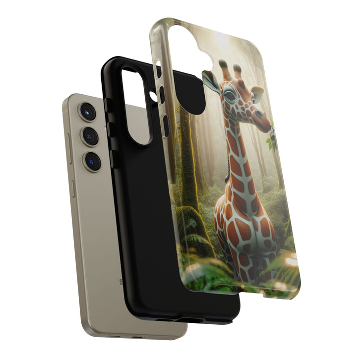 Giraffe Tough Phone Case - Cute Animal Design for Nature Lovers