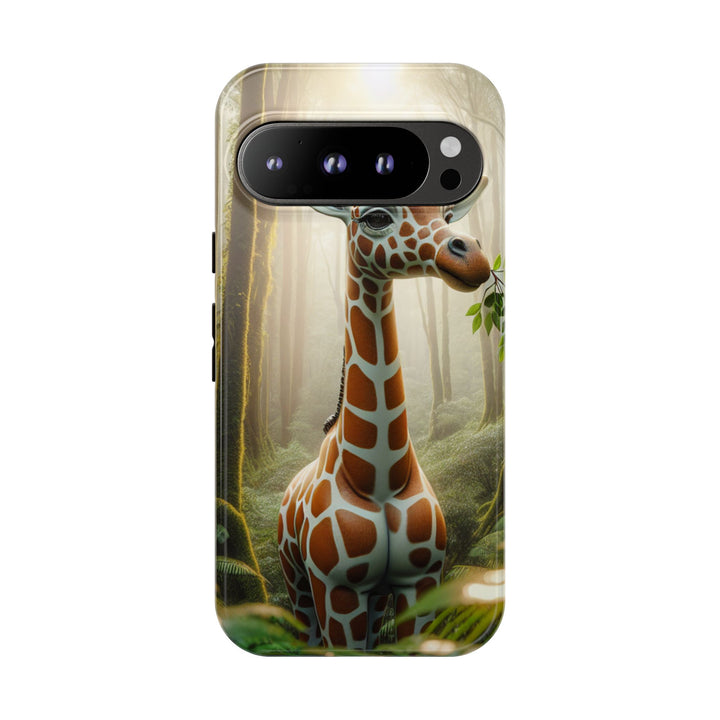 Giraffe Tough Phone Case - Cute Animal Design for Nature Lovers