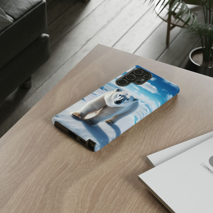 Polar Bear Tough Phone Case - Durable Protector with Arctic Design