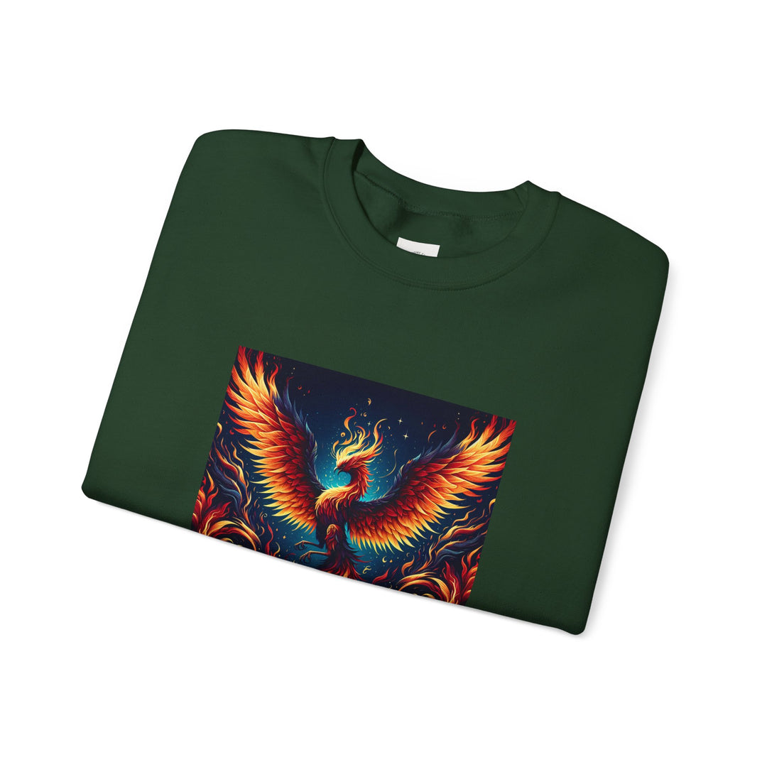Fiery Phoenix Sweatshirt - Cozy Unisex Crewneck, Gift for Art Lovers