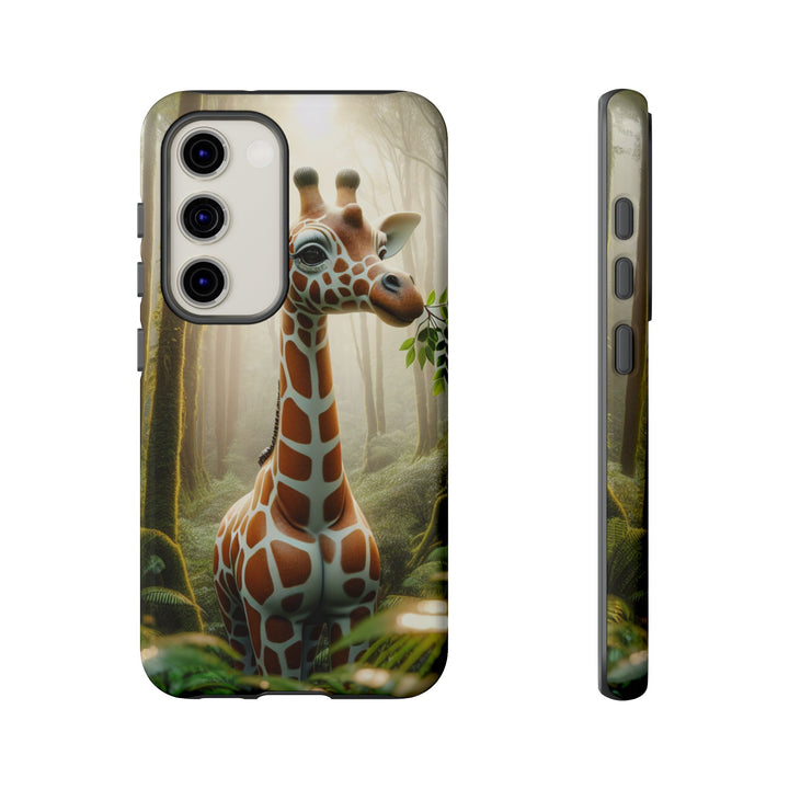 Giraffe Tough Phone Case - Cute Animal Design for Nature Lovers