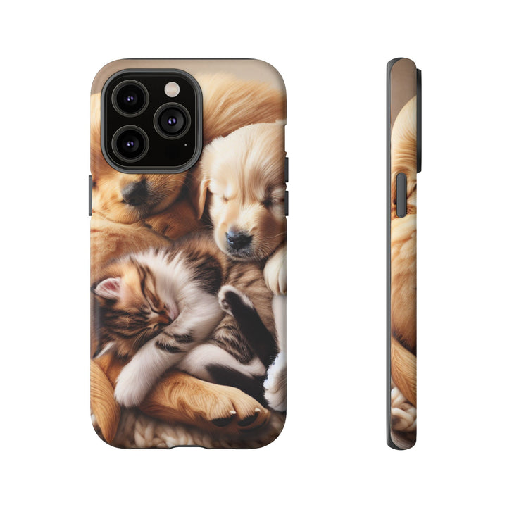 Cute Pets Phone Case - Adorable Dog and Cat Design for Animal Lovers