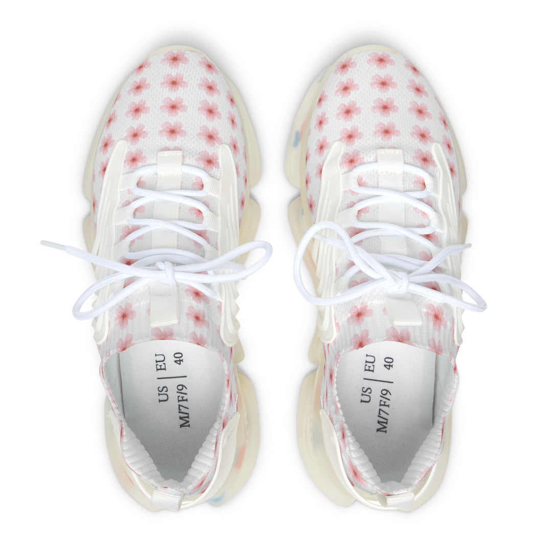 Women's Floral Mesh Sneakers - Lightweight Comfort for Active Lifestyle