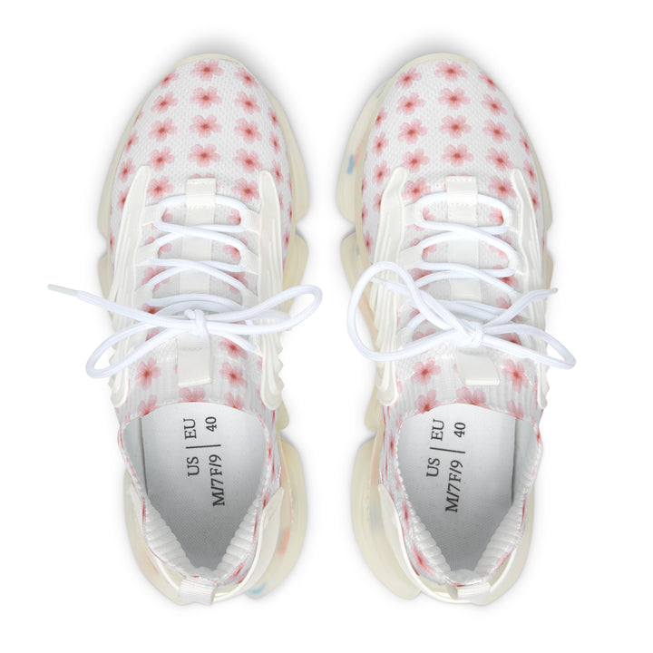 Women's Floral Mesh Sneakers - Lightweight Comfort for Active Lifestyle