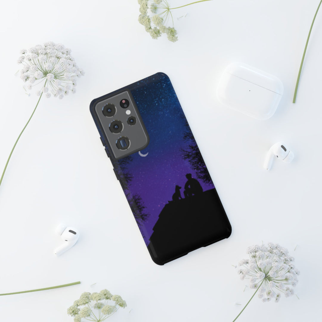 Starry Night Phone Case for Dog Lovers
