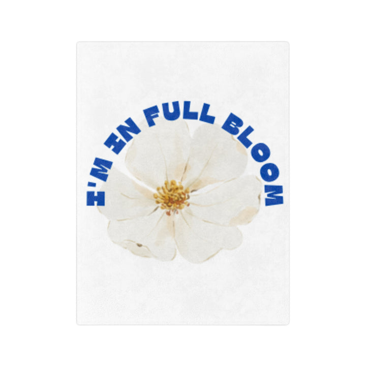 Floral Microfiber Blanket - I'm in Full Bloom