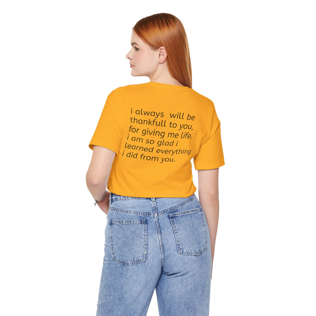 Love You Mom Short Sleeve Tee - Thankful Gift for Mother's Day