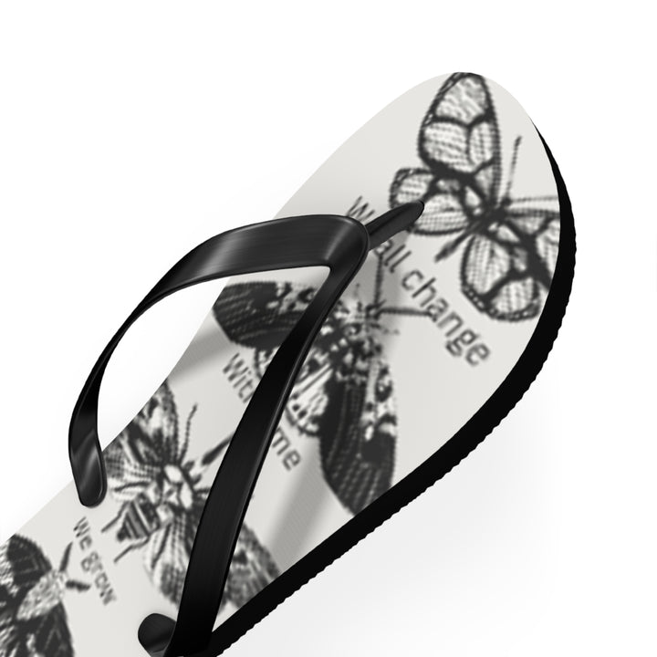 Inspirational Butterfly Flip Flops - Embrace Change and Growth