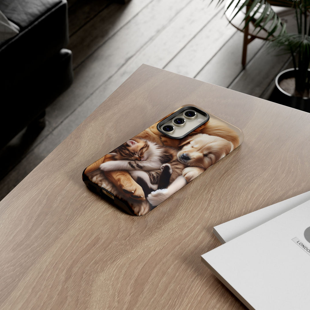 Cute Pets Phone Case - Adorable Dog and Cat Design for Animal Lovers