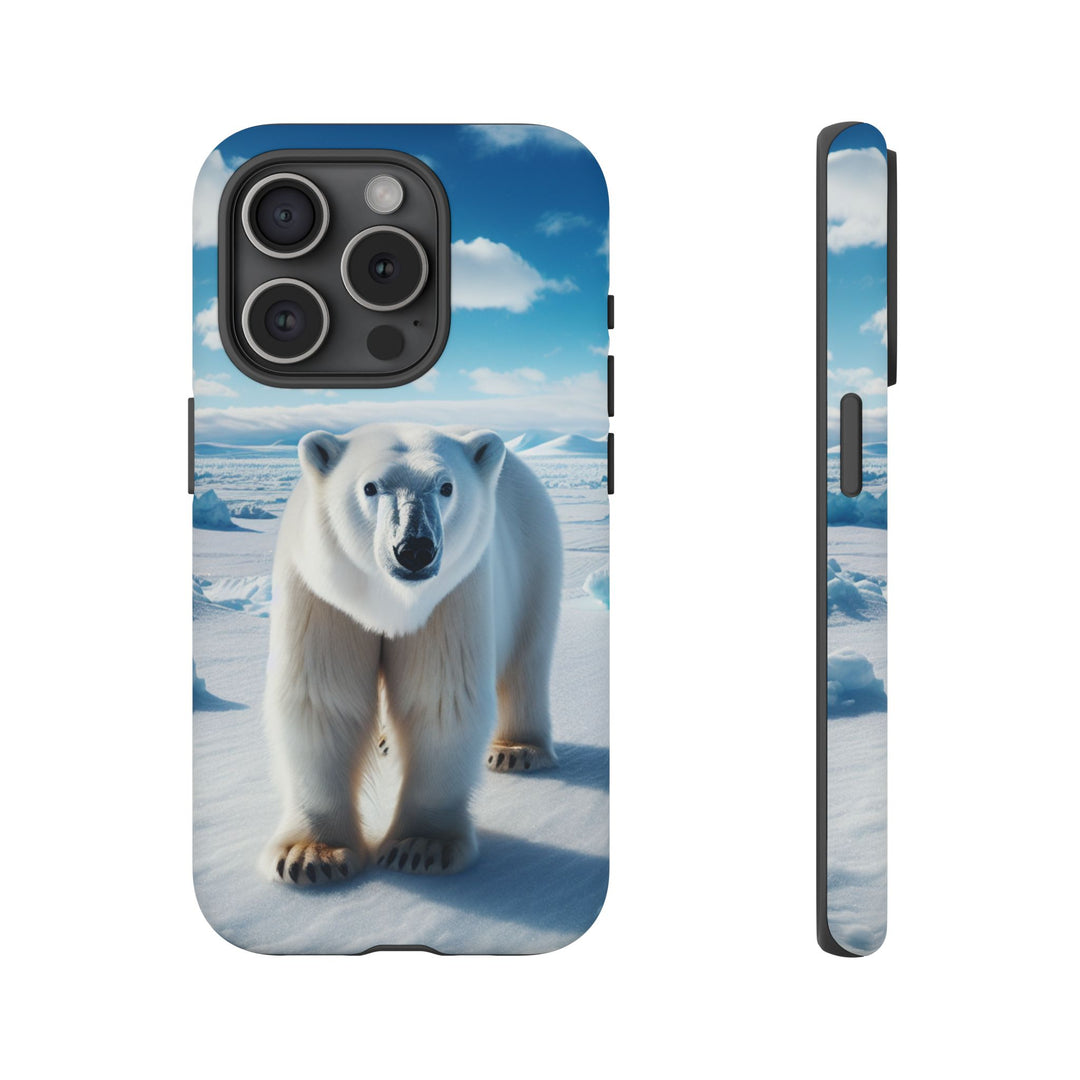 Polar Bear Tough Phone Case - Durable Protector with Arctic Design