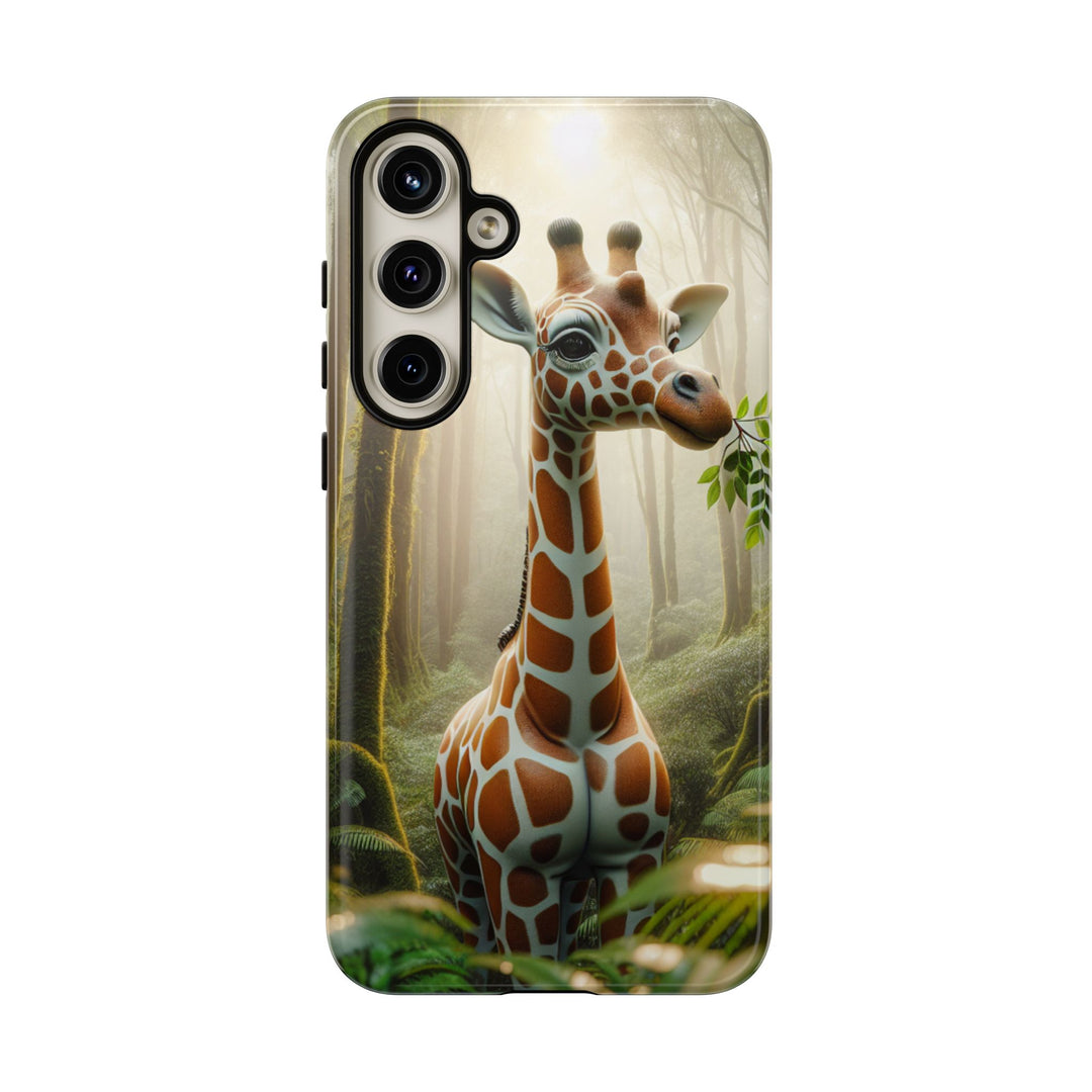 Giraffe Tough Phone Case - Cute Animal Design for Nature Lovers