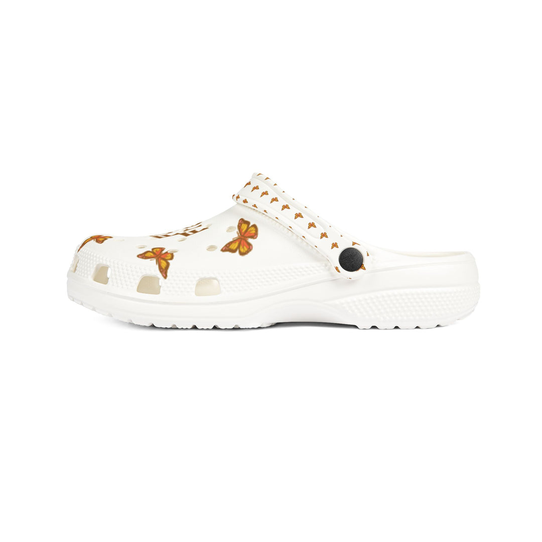 Fly Free EVA Foam Clogs - Butterflies Design for Comfortable Everyday Wear